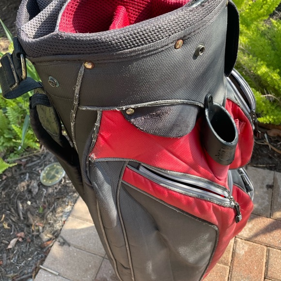 Golf Cart Bag RJ with 14 club dividers , shoulder strap and rain cover . - Picture 2 of 15